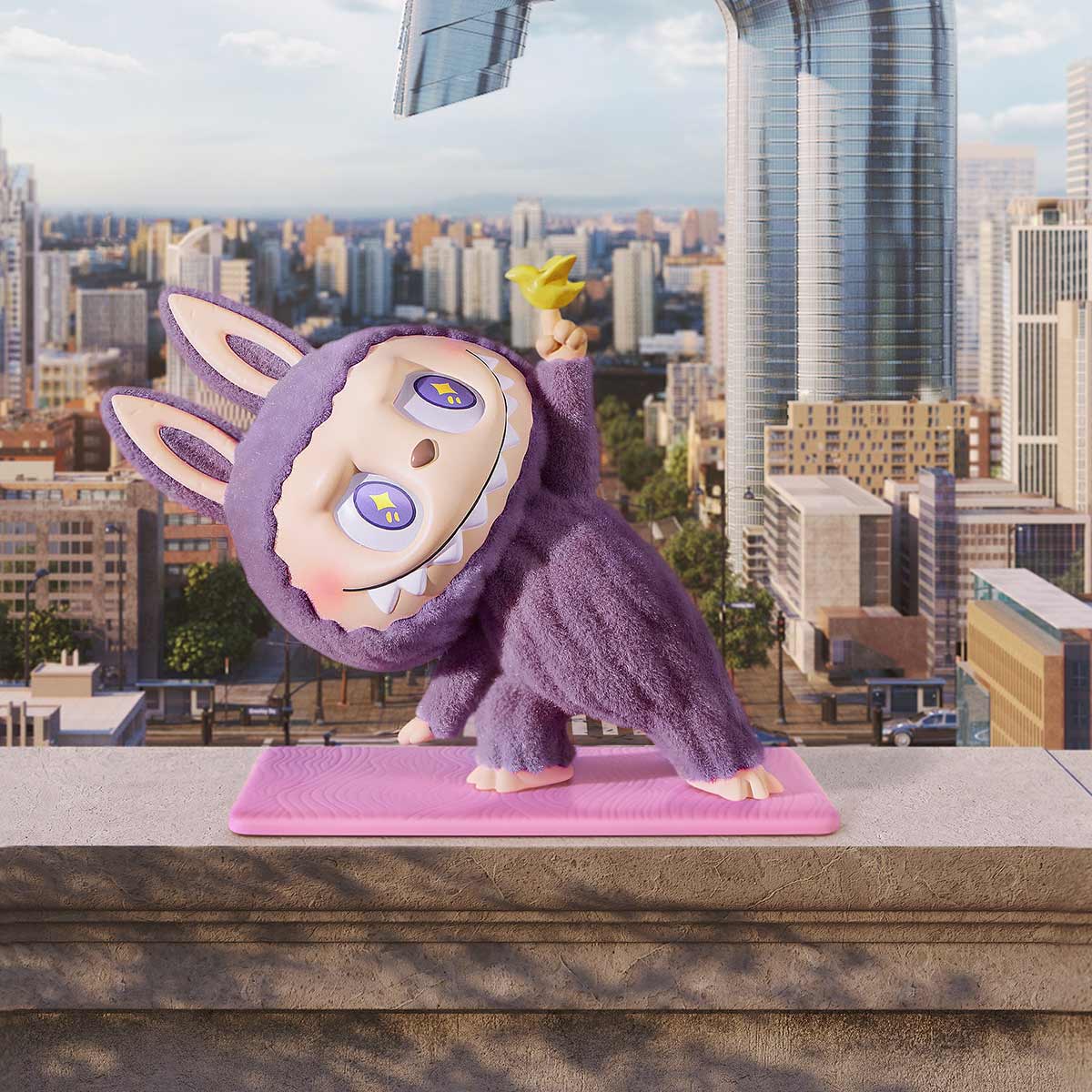 Pop Mart Figurine The Monsters - Série "Lazy Yoga" - 1 pièce