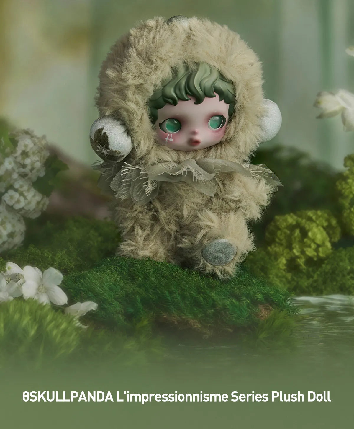 Pop Mart Peluche Skullpanda - Série L'impressionnisme - 1 pièce