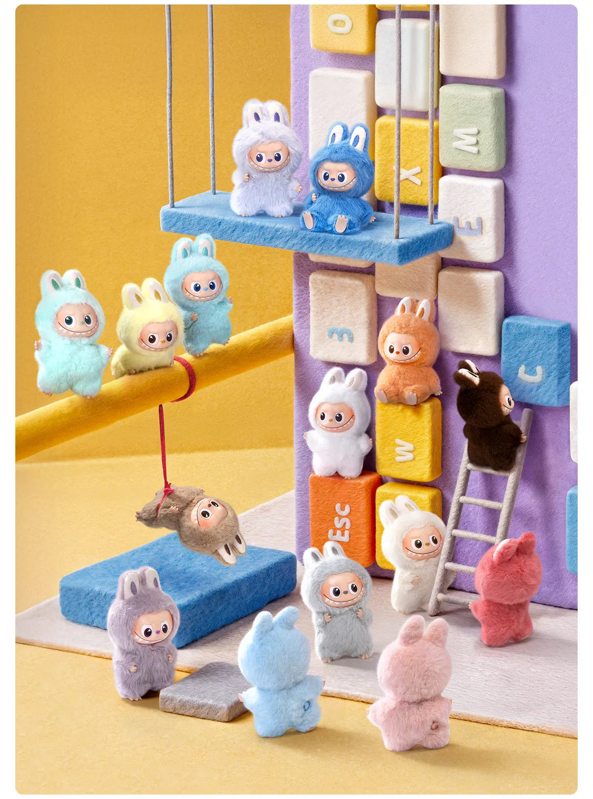 Pop Mart Peluche Labubu - Série Pin For Love (N-Z) - 1 pièce