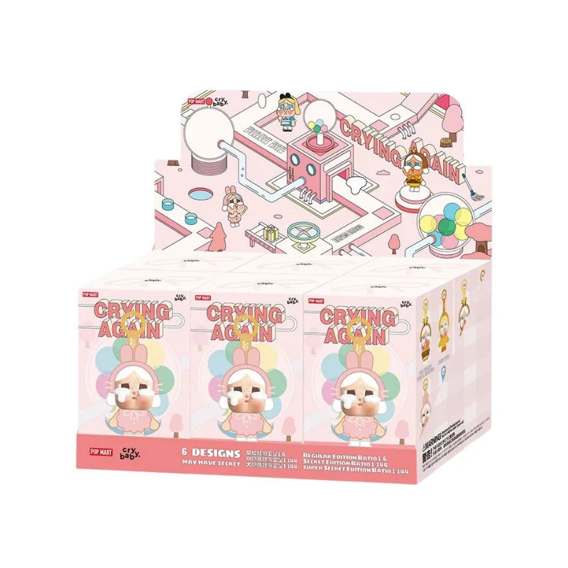 Pop Mart Peluche Crybaby - Série Crying Again - 1 pièce